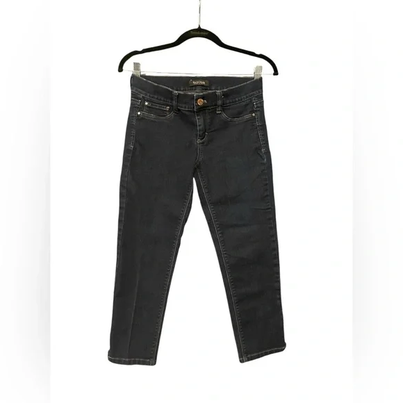 White House Black Market Dark Blue Skinny Crop - Picture 2 of 3